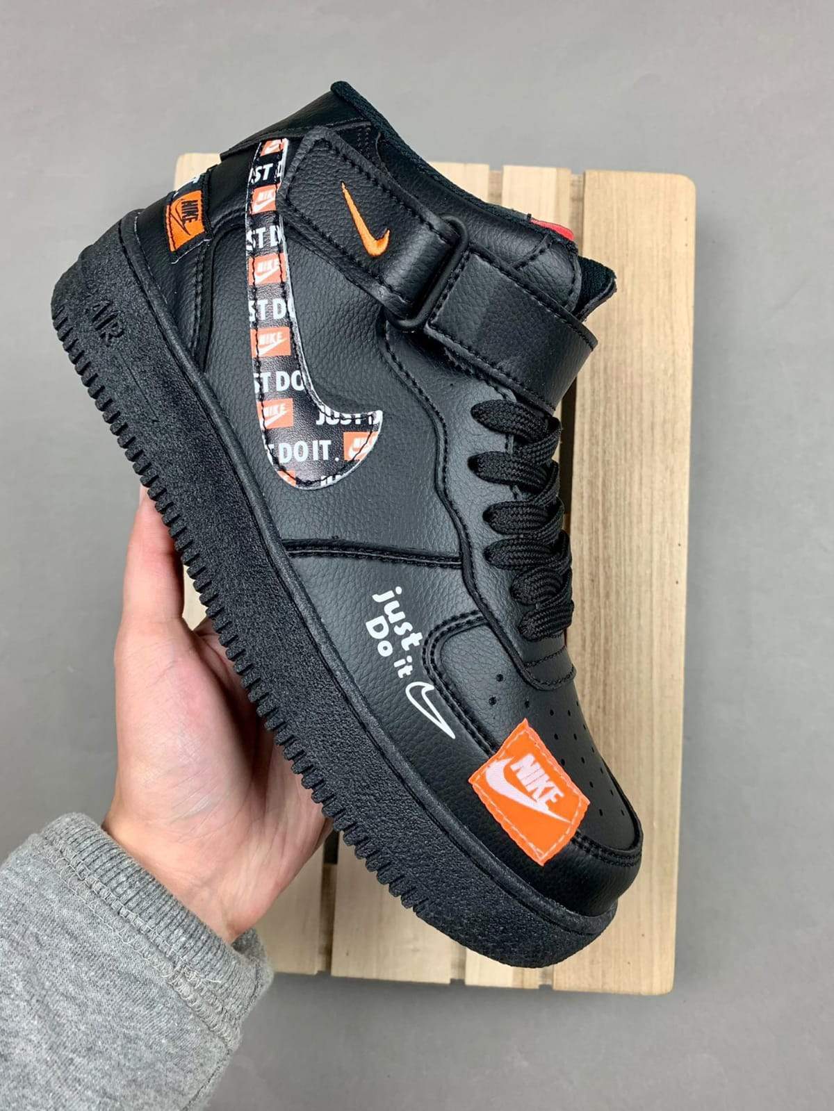 AF1 Mid Do It" Black