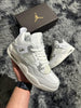 AJ4 Metallic White SS